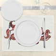 thumbnail image 3 of Ambesonne Octopus Place Mats Set of 4, Pink Watercolor Animal, Standard Size, Red Pink, 3 of 6