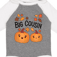 thumbnail image 4 of Inktastic Big Cousin Pumpkins with Fall Leaves Boys or Girls Long Sleeve Baby Bodysuit, 4 of 5