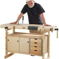 thumbnail image 3 of Sjobergs SJO-33374 Nordic Plus 4 Drawer Wooden Tool Storage Cabinet Workbench, 3 of 3