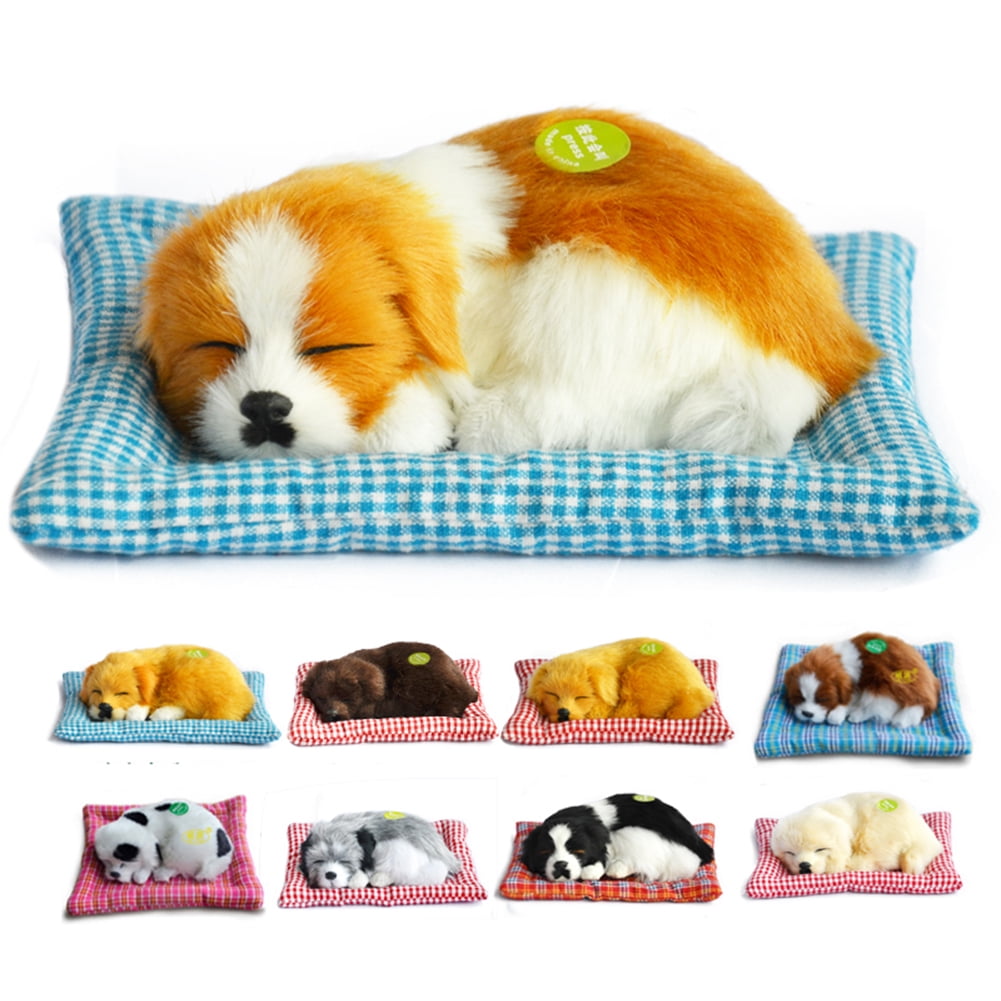 Plush Toy Simulator Dog Barking Pad Simulation Sleeping Dog Toy