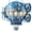 B, variant on zhonghuaying Hot Air Balloon Hanging Ornament, 2D Flat Wall Art, Industrial Balloon Wall Piece with Light-Up Window Motifs A
