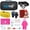 Pink, variant on Car Roadside Emergency Kit with Jumper Cables, Car First Aid Kit Emergency Kit for Vehicles, Car Safety Roadside Assistance Kit Headlamp, Tow Straps, Gloves, Essential Car Accessories for Men, Women