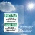 thumbnail image 6 of (2 Pack) No Substitute For Safety Bilingual OSHA Safety First Sign, 6 of 7