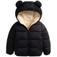 thumbnail image 5 of Kiapeise Winter Infant Kids Baby Girls Boys Down Parkas Coat 3D Ears Hooded Long Sleeve Zipper Solid Warm Outfits, 5 of 5