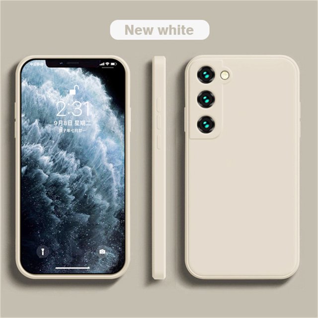 Funda de silicona líquida de lujo para Samsung S25 S24 Galaxy S20 S21 S22 S23 FE Plus Note10 20 A52 A31 A41 A71 A51 A72 A70 A50 Coque