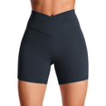 thumbnail image 1 of Shorts CRZ YOGA Butterluxe tiro alto 5 pulgadas azul marino talla pequeña, 1 of 5