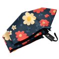 thumbnail image 6 of FORMRS Travel Umbrella Folding Auto Open Close Windproof Rain UV Protection, Red Floral, 6 of 8