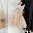 thumbnail image 7 of Girls Layered Tulle Dress A-Line Beige Dress Girls Sleeveless Princess Butterfly Wings Princess Dress Girls Mardi Gras 2T, 7 of 7
