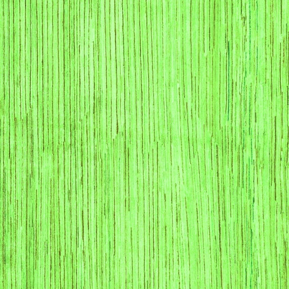 Ahgly Company Indoor Square Solid Green Modern Area Rugs, 6' Square