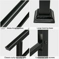 thumbnail image 5 of IVV Handrails for Outdoor Steps Fits 1 to 3 Steps, Outdoor Stair Railing, Wrought Iron Handrail with Installation Kit for Concrete Steps, Porch Steps (3 Steps), Matte Black, 5 of 9