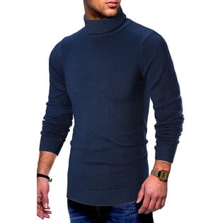 Nanquan Men Basic O Neck Blouse Thermal Stylish Long Sleeve Pullover Sweater 