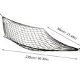 thumbnail image 2 of OULII 1Pcs Mesh Rope Hammocks Black Nylon for Outdoor Hiking and Camping Trips, 2 of 3