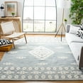 thumbnail image 2 of SAFAVIEH Aspen Kerry Geometric Area Rug, Light Grey/Ivory, 7' x 7' Square, 2 of 8