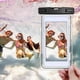 thumbnail image 4 of Funda impermeable para teléfono para natación y deportes acuáticos | Bolsa estanca sumergible IPX8 | Funda que brilla en la oscuridad para iPhone y Android de hasta 6,7" | Sensible a pantalla táctil, 4 of 6