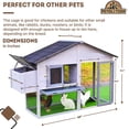 thumbnail image 4 of Poulet pour 4-6 Poulets - Poulailler en Bois - Grandes Boîtes de Nidification pour Poulets - Poulailler à Plusieurs Niveaux avec Toit Étanche - Accessoire de Cage Adapté aux Lapins, Oiseaux, Coq, Canard, 4 of 6