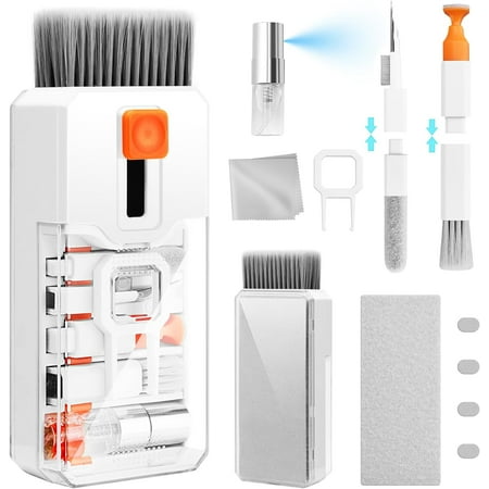 Keyboard Kit Laptop Cleaner, 10-in-1 Computer Screen Brush Tool, Multi-Function PC Electronic Cleaner