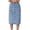 Blue, variant on Dianli Denim Skirt Button Skirts Women's Solid Color Pocket Button Up Versatile Denim Skirt High Waist Casual Retro A Line Short Skirt Streetwear Denim Skirt
