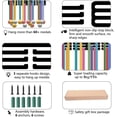 thumbnail image 3 of Volleyball Medal Holder Sport Medal Rack Wall Mount Iron Frame Decor Awards Storage Hanger 3 Lines Separate Hooks for Athletes Competition Winners 60+ Medals Ribbons Organizer 15.7x5.9in, 3 of 9