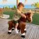 thumbnail image 2 of Ride on Horse PonyCycle Unicom para niños pequeños de 3 a 4 años, color marrón, 2 of 5