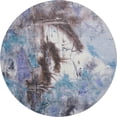 thumbnail image 2 of Addison Rugs Mayfield Premium Machine Washable Transitional Abstract Lavender Round Rug, 8' x 8', 2 of 6