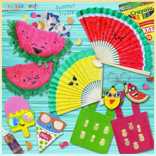  Summer Crafts for Kids Bulk Fun Summer Activities for Kids Ages  4-8 Summer Camp Activities Kids Summer Activities Summer Toys for Kids Ages  4-8 Foam Craft Kits for Kids Insects (12) 