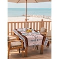 thumbnail image 2 of Outdoor Tablecloth with Umbrella Hole for Patio/Picnic/Party/Camping, Farmhouse Boho Waterproof Table Cloth Rectangle Table Cover Washable, Retro Ethnic Traditional Patterned (52"x 70"), 2 of 8