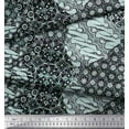thumbnail image 1 of Soimoi Modal Satin Fabric Damask Patchwork Print Fabric by the Yard 42 Inch Wide, 1 of 1