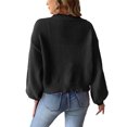 thumbnail image 5 of TINZ Sweater Dress Long Sleeve Oversized Tunic With Exquisite Embroidery And Panel Design Warm Winter Knit Vest Dress Long Pullover Sweater Belted Long Dress, 5 of 5