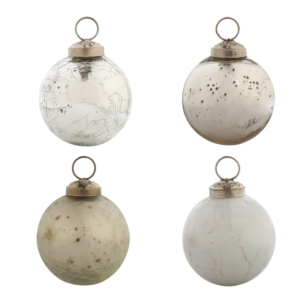 Evergreen 2.5'' Christmas Chic Round Ornaments, Set of 12, 2.5'' x 2.5'' x 2.5'' inches