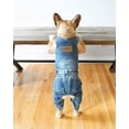 thumbnail image 5 of parisian pet dog clothes cat apparel outfits denim overall, xl, 5 of 8