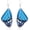 blue, variant on Unique Colorful Butterfly Dangle Earrings Multicolored Simulation Butterfly Wing Hook Earrings Monarch Butterflies Drop Earrings Classy Handmade Jewelry for Women