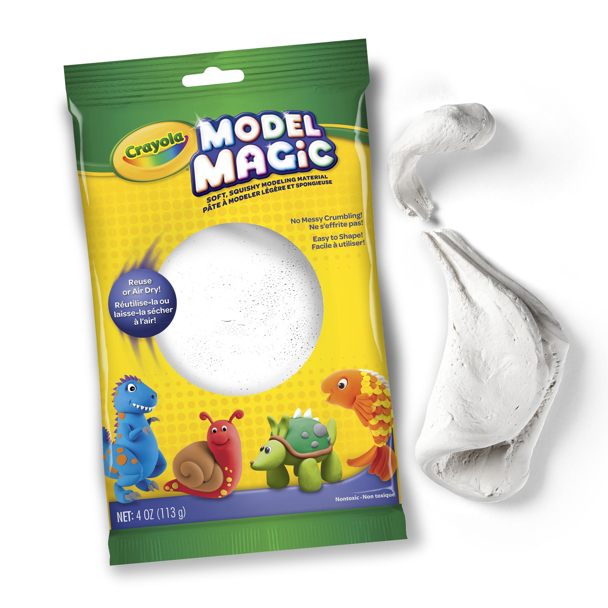 Crayola Model Magic Modeling Compound, White, 4 oz. Per Pack, 6 Packs