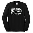 thumbnail image 2 of Wild Bobby, Jadon & Marcus & Bukayo, Sports, Men Long Sleeve Shirt, Black, Small, 2 of 5