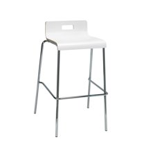 KFI Studios Jive Lowback Barstool, White