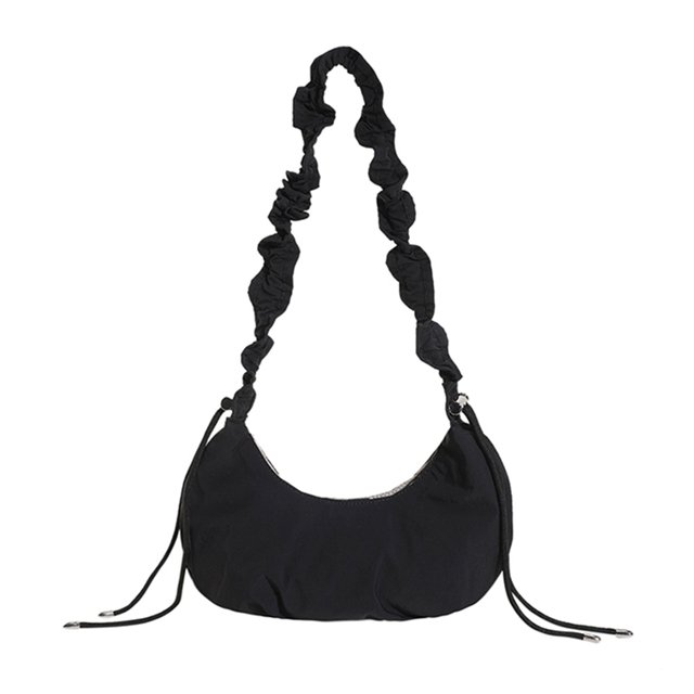 Bolso bandolera para mujer Correa de hombro ajustable Bolsos de mano fruncidos Monedero de moda retro
