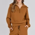thumbnail image 4 of MSJUHEG 2 piece outfits for women,casual outfits for women,two piece sets for women,Two Piece Outfits Set Wide Leg Sweatpant Set Tracksuit,2 piece sets for women fall,workout sets for women Coffee 2XL, 4 of 6