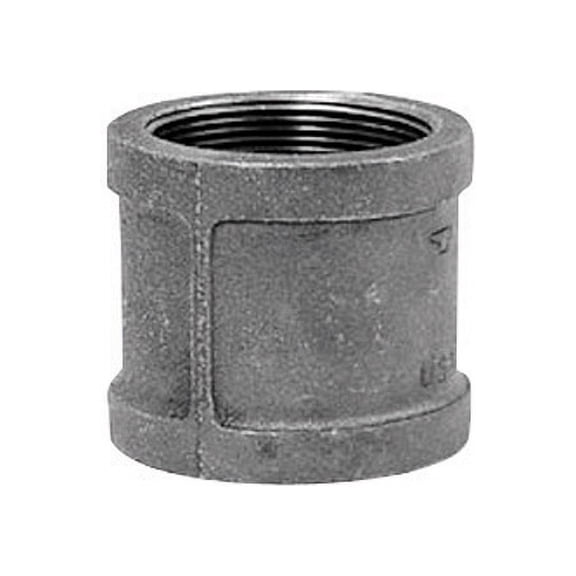 Anvil Malleable Iron Pipe Coupling Galvanize Pipe Fitting - 3/4" NPT Female, Galvanized Finish