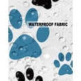 thumbnail image 6 of Animal Puppy Dog Footprint Outdoor Pillow Covers Waterproof Throw Pillow Cover 18x18in Set of 2,Square Decorative Pillowcases Cushion Case for Patio Sofa Couch,Blue Purple Black Paw on White, 6 of 7