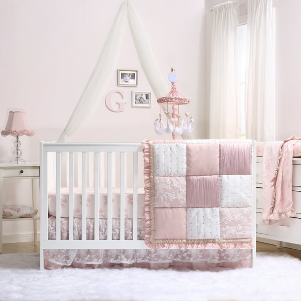 The Peanutshell Grace 6 Piece Crib Bedding Set Com Piece Crib Bedding Set, The Peanut Shell Bella 6 Piece Crib Bedding Set