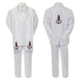 thumbnail image 3 of Baby Boy Christening Notch Lapel Suit Silver or Gold Mary On Stole & Back SM-20, 3 of 4