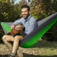 thumbnail image 7 of QUANFENG QF Hammock Nylon Portable Travel Camping Hammock, Green/Gray, 7 of 7