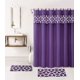 thumbnail image 1 of SAMIMPORT-2011 Juego de cortinas de ducha de jacquard morado, lavables, 15 unidades, 1 of 2
