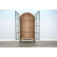 thumbnail image 3 of Pemberly Row Modern / Contemporary Glass Display Cabinet in Oak, 3 of 6