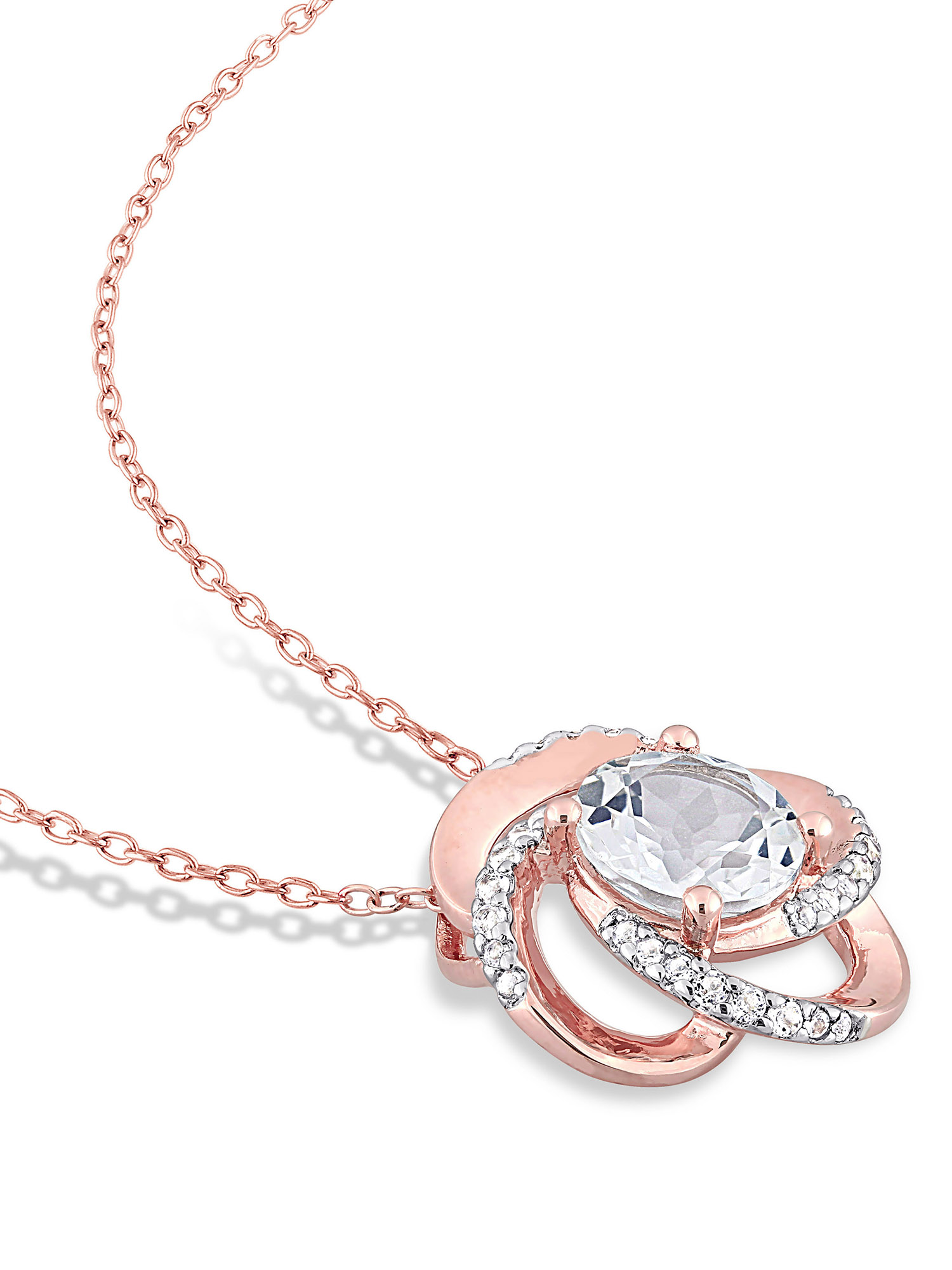 Everly Women's Topaz Rose Gold Plated Jewelry Set