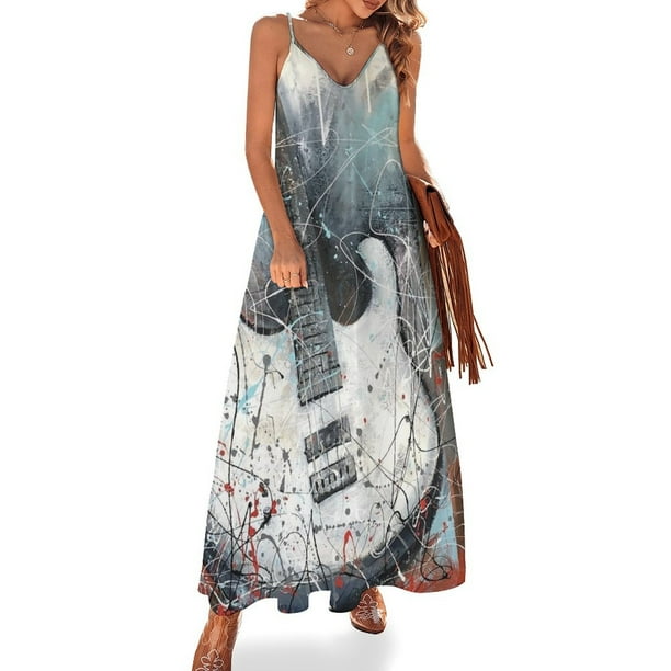 LA GUITARRA Vestido sin mangas Vestido de lujo de moda para mujer