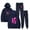 Navy, variant on AJ Lee Love Bites Spider Web Men/Women Fall Suit Hoodies Sportswear Hooded Ankle Banded Pant Two Piece Set