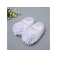 thumbnail image 3 of Spring Autumn Baby Girl Shallow Princess Shoes Newborn Flower Satin Shoes Soft Sole Toddler Infant Shoes 0-18M, 3 of 7
