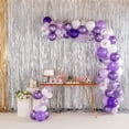 thumbnail image 3 of Restaurantware-Balloonify Balloon Garland Set, 1 Party Decoration Kit - 110 Balloons, With Chain, Confetti Purple & White Latex Balloon Arch Kit, Includes Glue Dots, Ribbon & Knot, 3 of 3