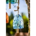 thumbnail image 2 of Evergreen Art Glass Speckle Light Blue Bell Chime, 2 of 5
