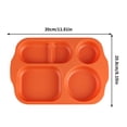 thumbnail image 3 of CNKOO Wheat Portion Control Dinner Plates  Unbreakable Adult Separate Plates  Compartment Square Kids Food Divider Plates Microwaveable  Great For Healthy Eating And Weight Loss, 3 of 5